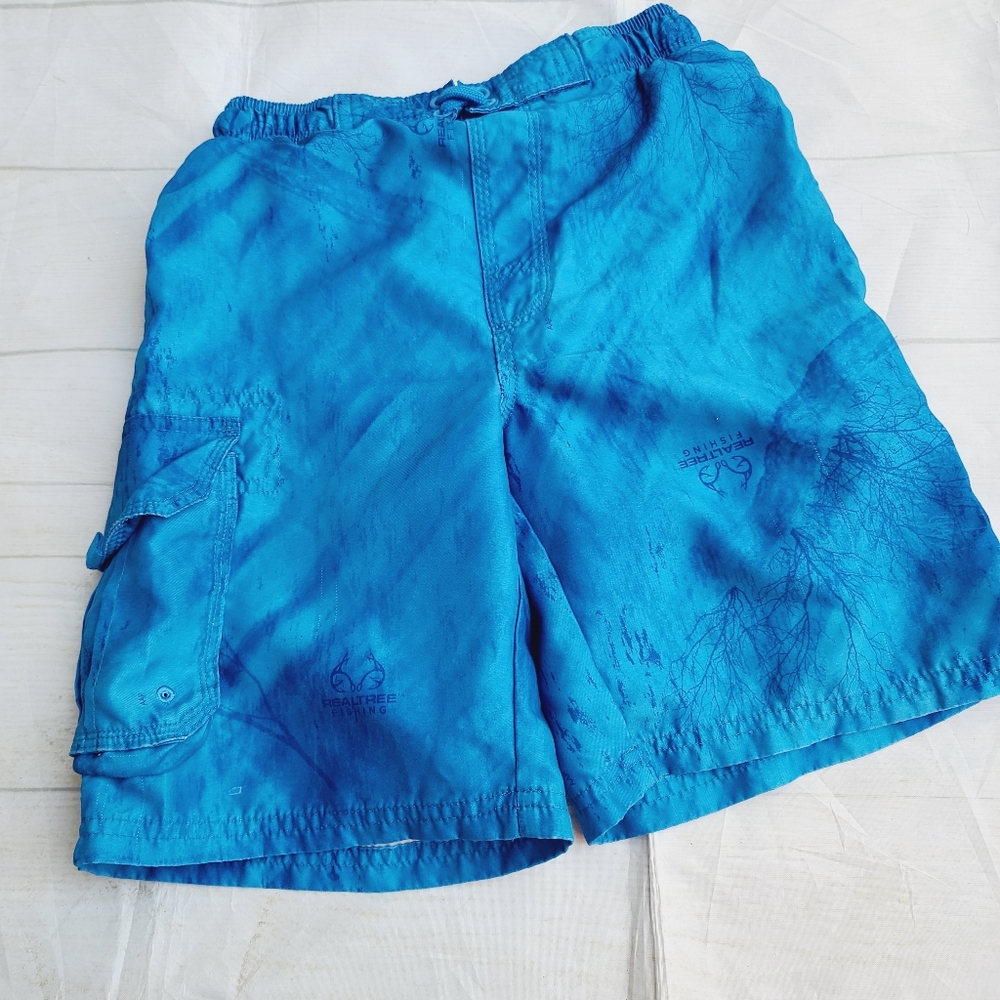 Realtree fishing pattern boys swimming short M